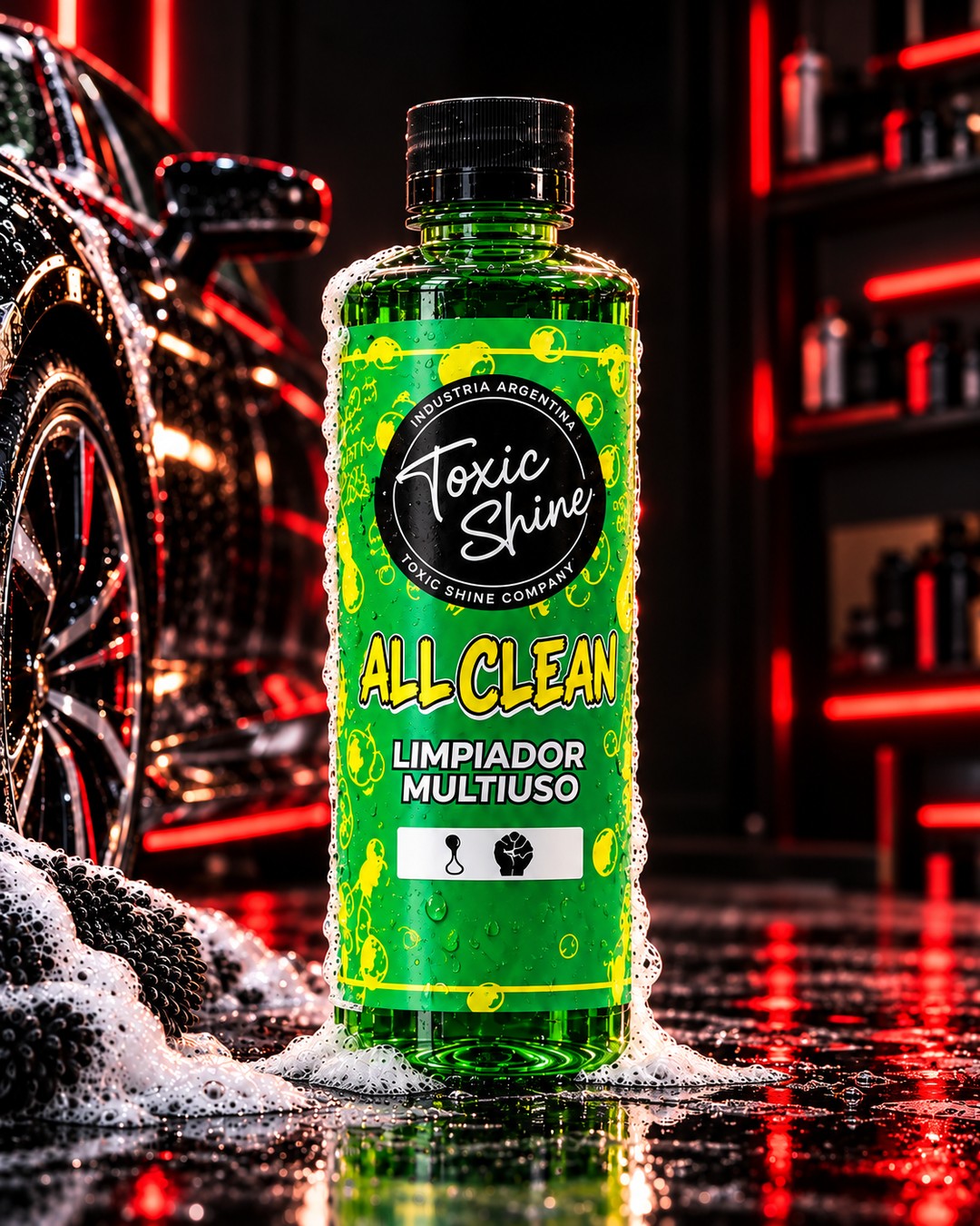 All Clean limpiador multiuso Toxic Shine 600 ml