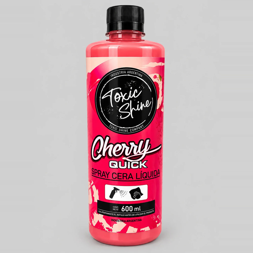 Cera Cherry Quick 600 ml Toxic Shine, spray de cera líquida para auto