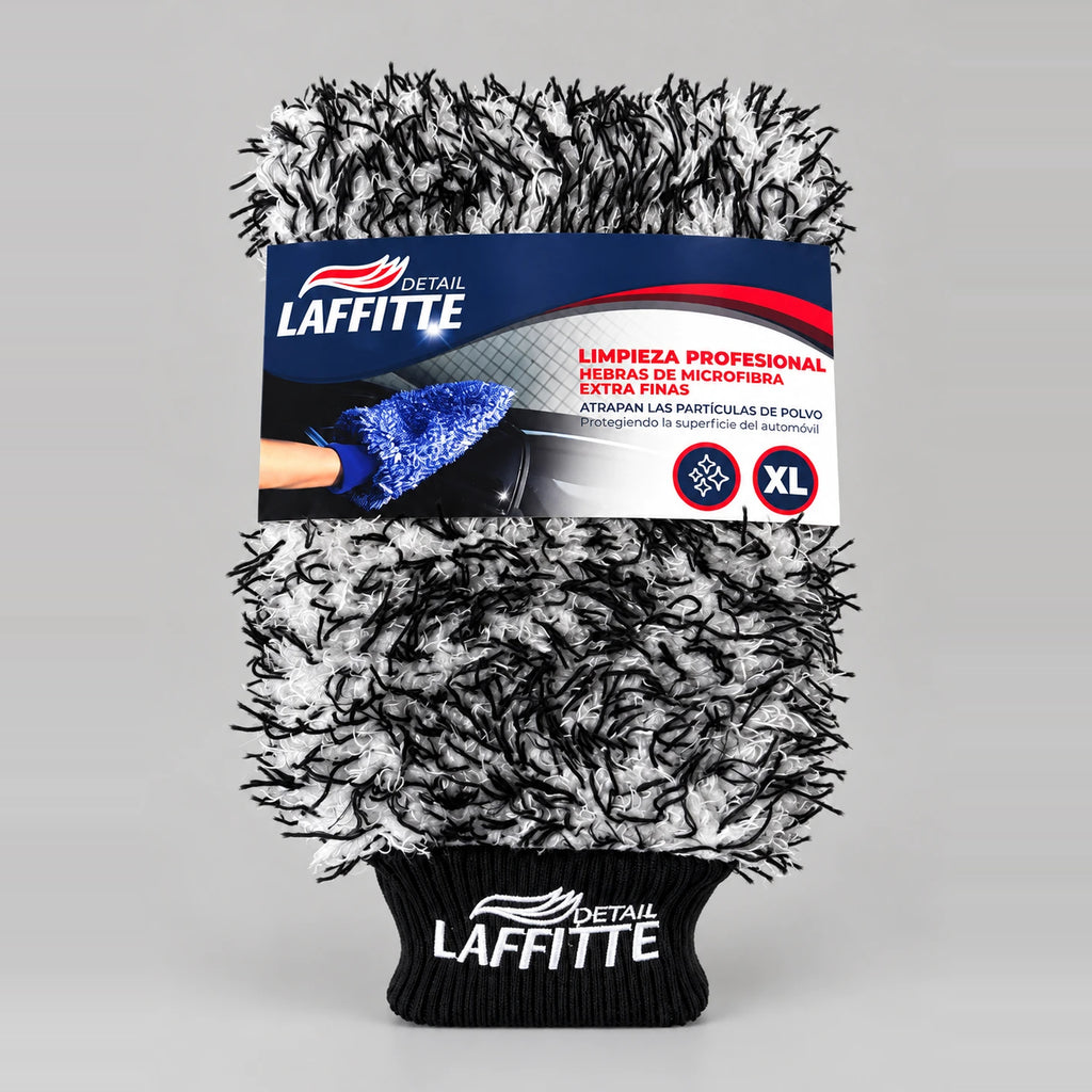 Guante de microfibra XL Laffitte para lavado de autos sin rayar