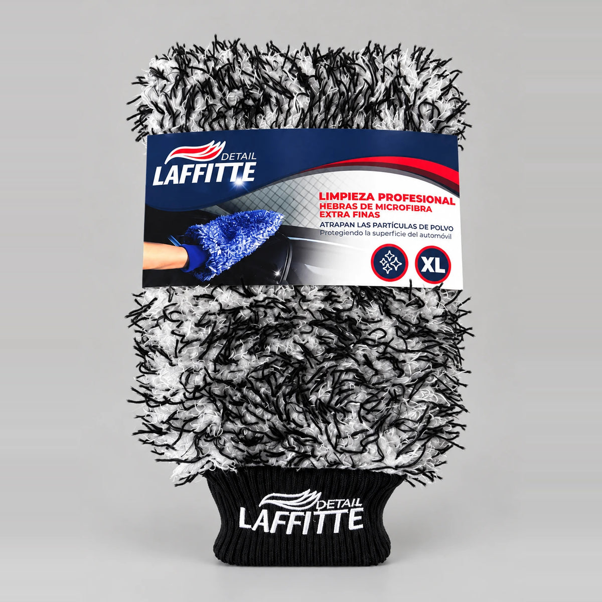 Guante de microfibra XL Laffitte para lavado de autos sin rayar