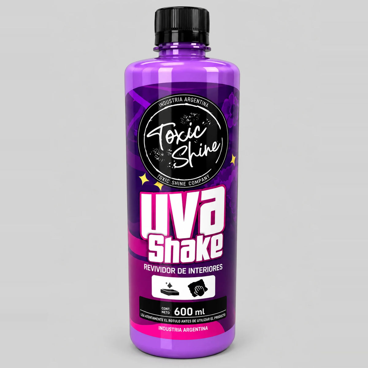 Uva Shake 600 ml Toxic Shine, revividor de interiores para auto